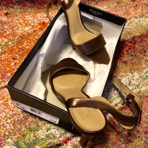 Brand New Comfy Caramel Pearl Strappy Scandal